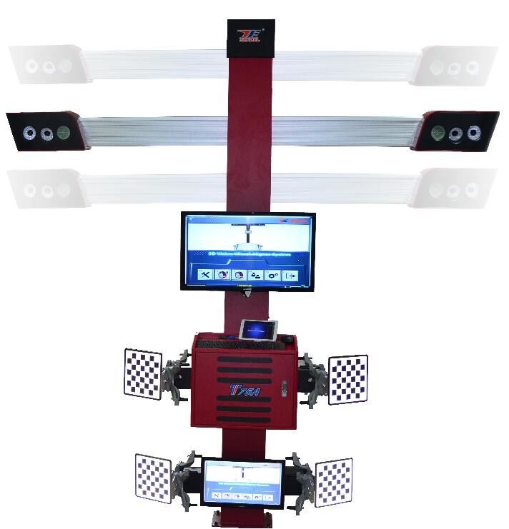 Garage Equipment Wheel Tire Alignment Machine Effectively Auto Tracking With Four Cameras